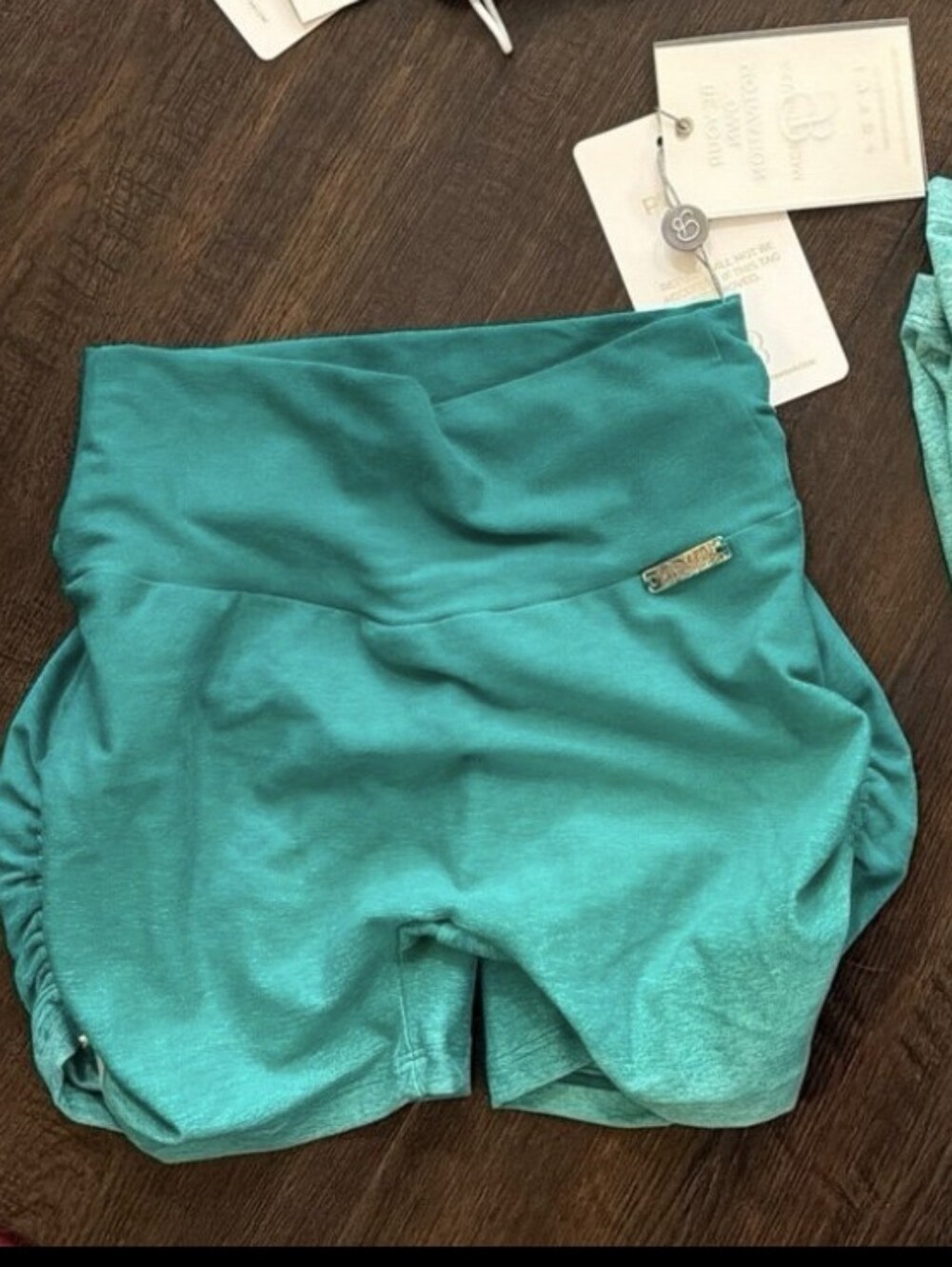 Nwt Bombshell Sportswear Ibiza Green Toggle Shorts